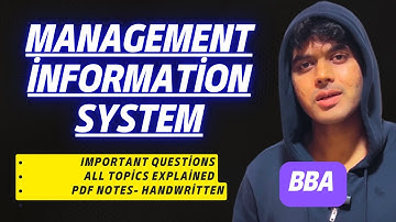 Management Information System For BBA 3rd Semester | Important Questions