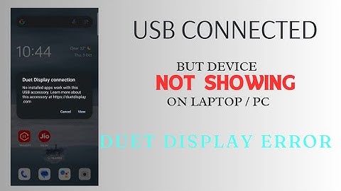 DUET DISPLAY ERROR NEW LAPTOP || MOBILE NOT SHOWING ON LAPTOP || MOBILE NOT CONNECTING TO LAPTOP