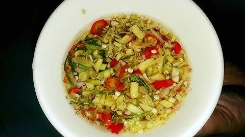 Cách pha NƯỚC CHẤM ỐC LUỘC ngon tuyệt!