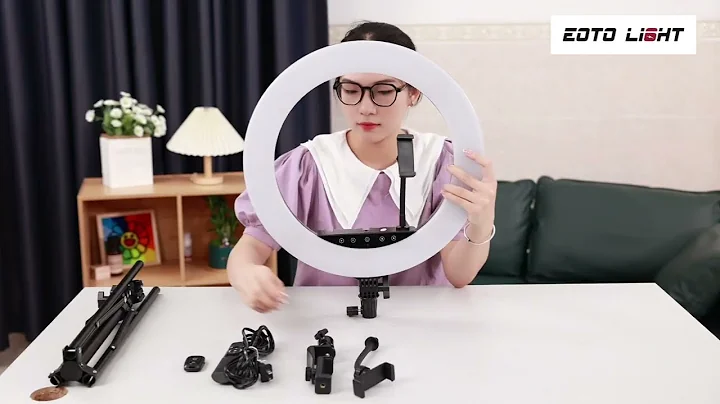 EOTOLIGHT 18s LED Ring Light Detailed installation tutorial video for model 18s