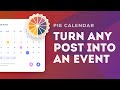 A fresh take on wordpress event calendar plugins