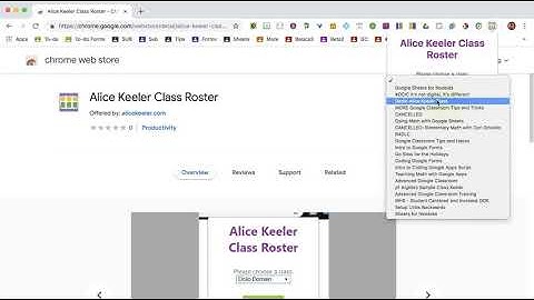 Alice Keeler Class Roster Chrome Extension