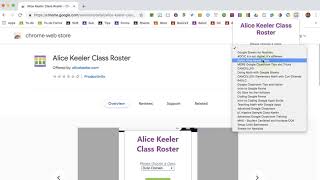 Alice Keeler Class Roster Chrome Extension