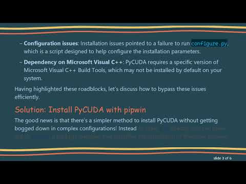 Troubleshooting PyCUDA Installation: Can't Install PyCUDA with pip? Here’s the Solution!