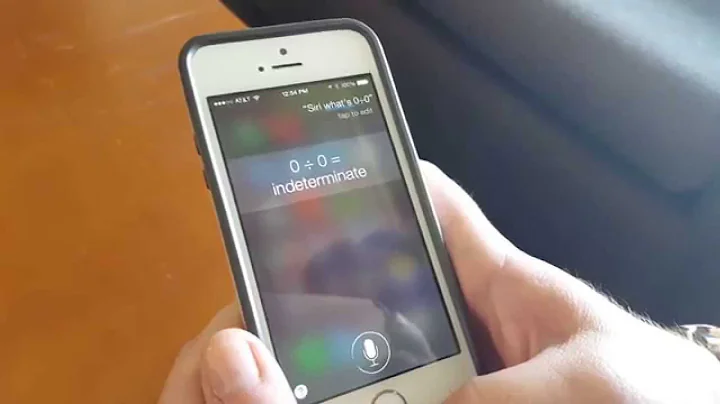 Sassy Siri: "What's zero divided by zero?"