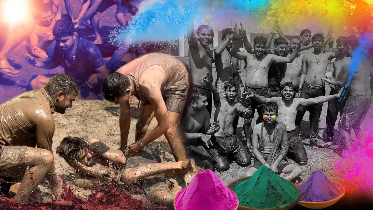 Crazy Muddy Holi Celebration at BHU Hostel | Wildest Holi Ever! #holi #holispecial #bhu #bhulife