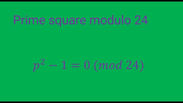 Prime square modulo 24