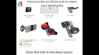 How To Order An Ultion Lock To Work On Your Existing Key https://www.helplocks.com