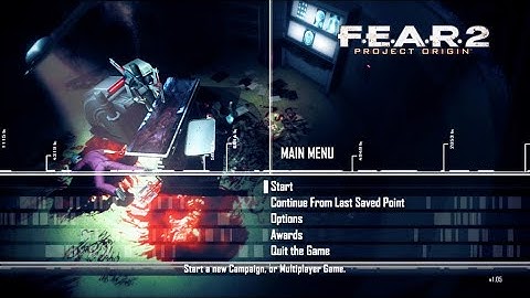 All F.E.A.R. 2 Menus (Excluding Nurse