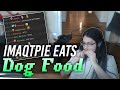 IMAQTPIE EATS DOG FOOD