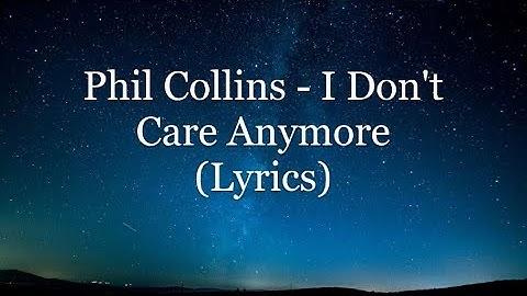 Phil Collins - I Don