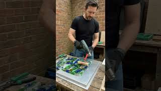 DIY Plastic Bottle Geometric Pathway Tiles