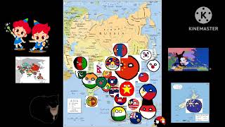 Yakkos world but countryballs (Africa, Asia and a bit of Oceaania) | JunyandTony with Maxwell