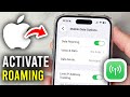 How To Activate Roaming On iPhone - Step By Step