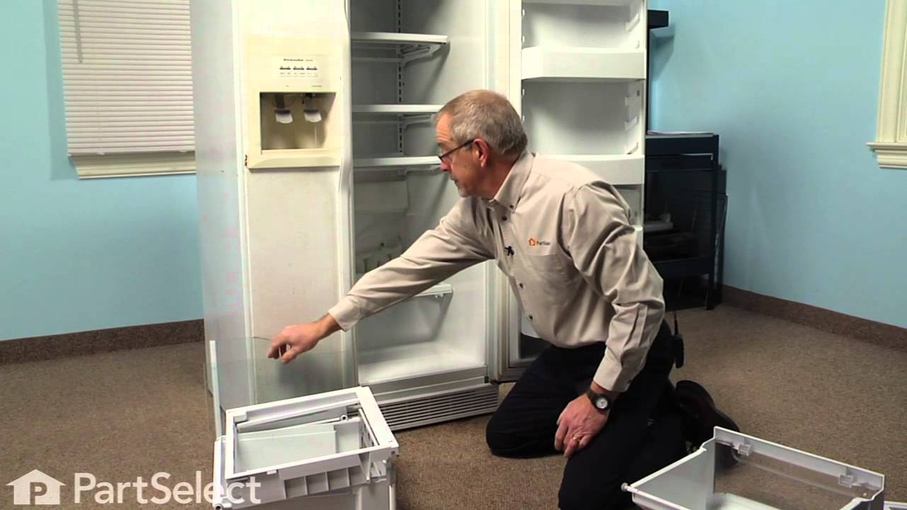 Refrigerator Repair Replacing The Crisper Drawer Cover And Shelf