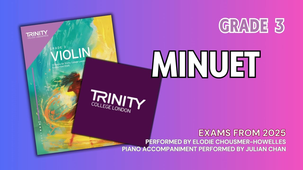Minuet from Samson | George Handel | Play Along | Trinity College London Grade 3 Violin Exams 2025