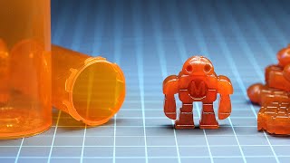 Melting pill bottles into robots. (The Plastic Recycling Episode)