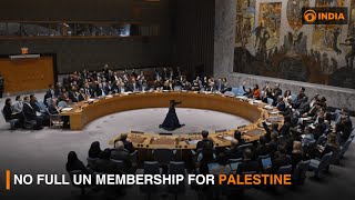 No full UN membership for Palestine | DD India News Hour