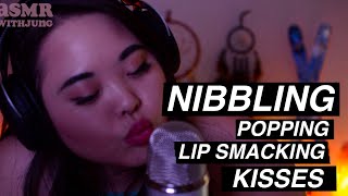 No Talking ASMR | Mouth Sounds Eating, Popping, Lip Smacking, and Kisses | Lip Gloss | Soft Breaths