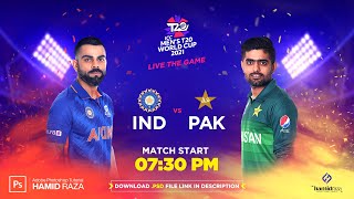 India vs Pakistan poster design in Photoshop - Tutorial