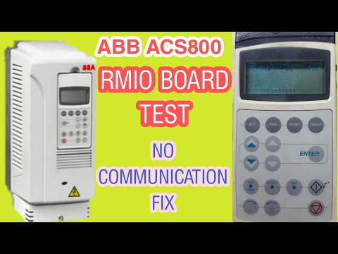 ABB ACS800 RMIO CONTROLL BOARD TEST AND REPAIR AND No Communication Fix