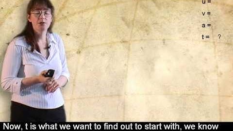 Mechanics - Kinematic Equations - The Leonardo Project