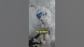 Skier Saves Snowboarder