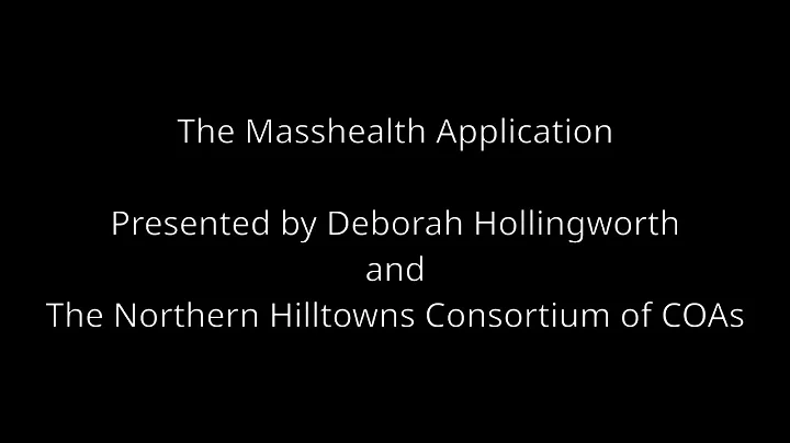 Filling Out the MassHealth Application