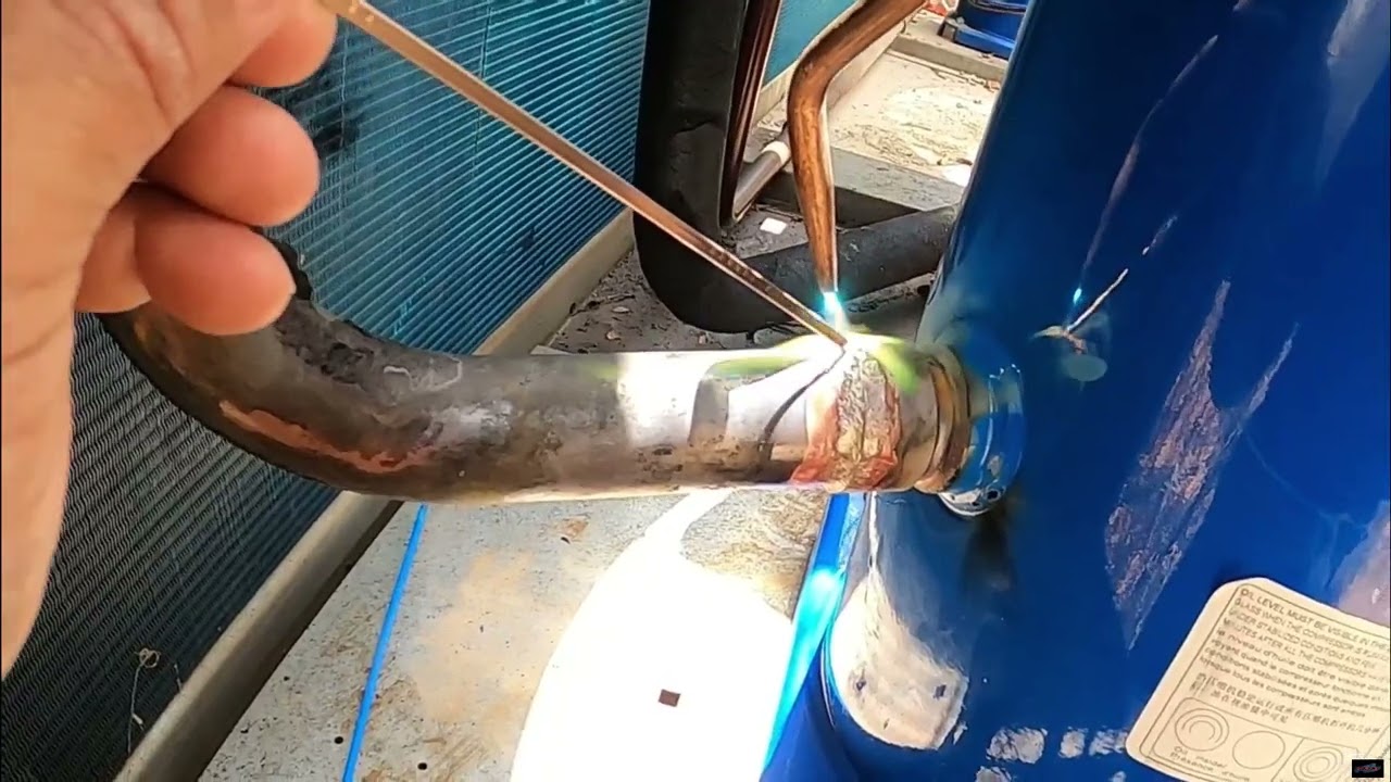 HOW TO WELD COPPER TUBE USING BRONZE ROD AND SILVER ROD INSTALLATION