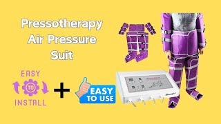 Pressotherapy Air Pressure Suit For Body Detox & Lymph Drainage: How To Install & Use Wl - Jmlb1218