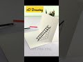 Very easy 3d drawing  3d ladder drawing  how to draw 3d ladder  shorts drawing 3ddrawing art