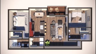 2 Bedroom 2 Bath Virtual Tour