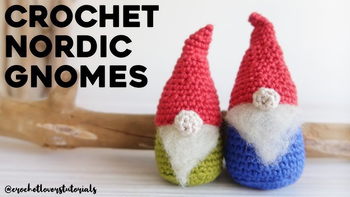 Heflashor Crochet Beginners Kit,4PC Christmas Crochet Gnome Kit for Kids  and Adults,Crochet Starter Kit for Beginners with Step-by-Step Video