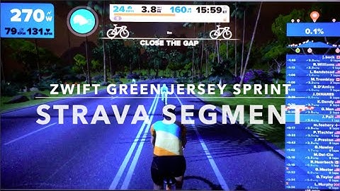 Strava Segment: Zwift Green Jersey Sprint
