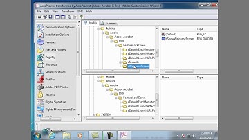 Adobe Customization Wizard: Registry Modifications | Adobe Acrobat