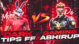 Dark Tips Ff Vs Gaming Abhirup Mobile Vs Pc Funny 1V1 Fight Garena Free Fire