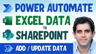 Add \& Update Excel Data to SharePoint List using Power Automate | Excel Import using flow