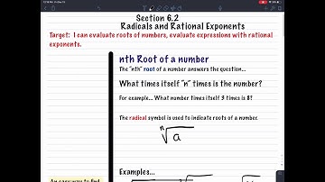 6.2 - Radicals and Rational Exponents