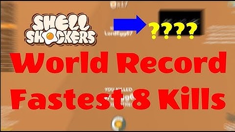 World Record Fastest 8 Kill Streak After Egg Breaker | Shell Shockers
