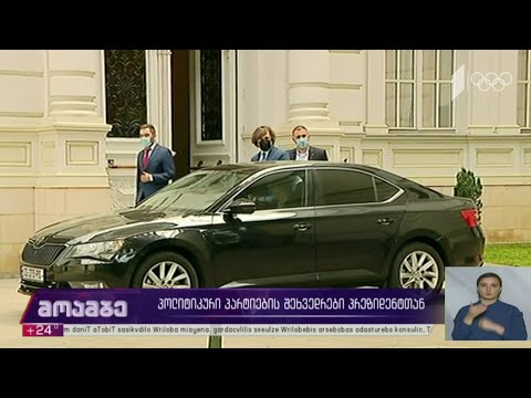 პოლიტიკური პარტიების შეხვედრები პრეზიდენტთან