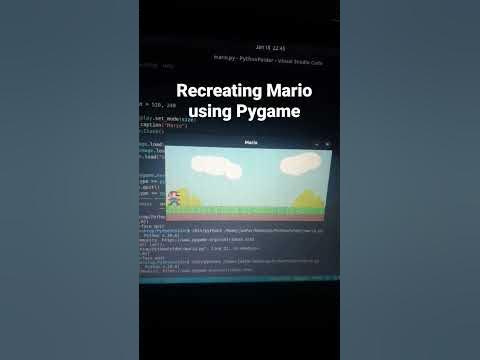 Making mario using pygame in python #python #pythonexamples # ...