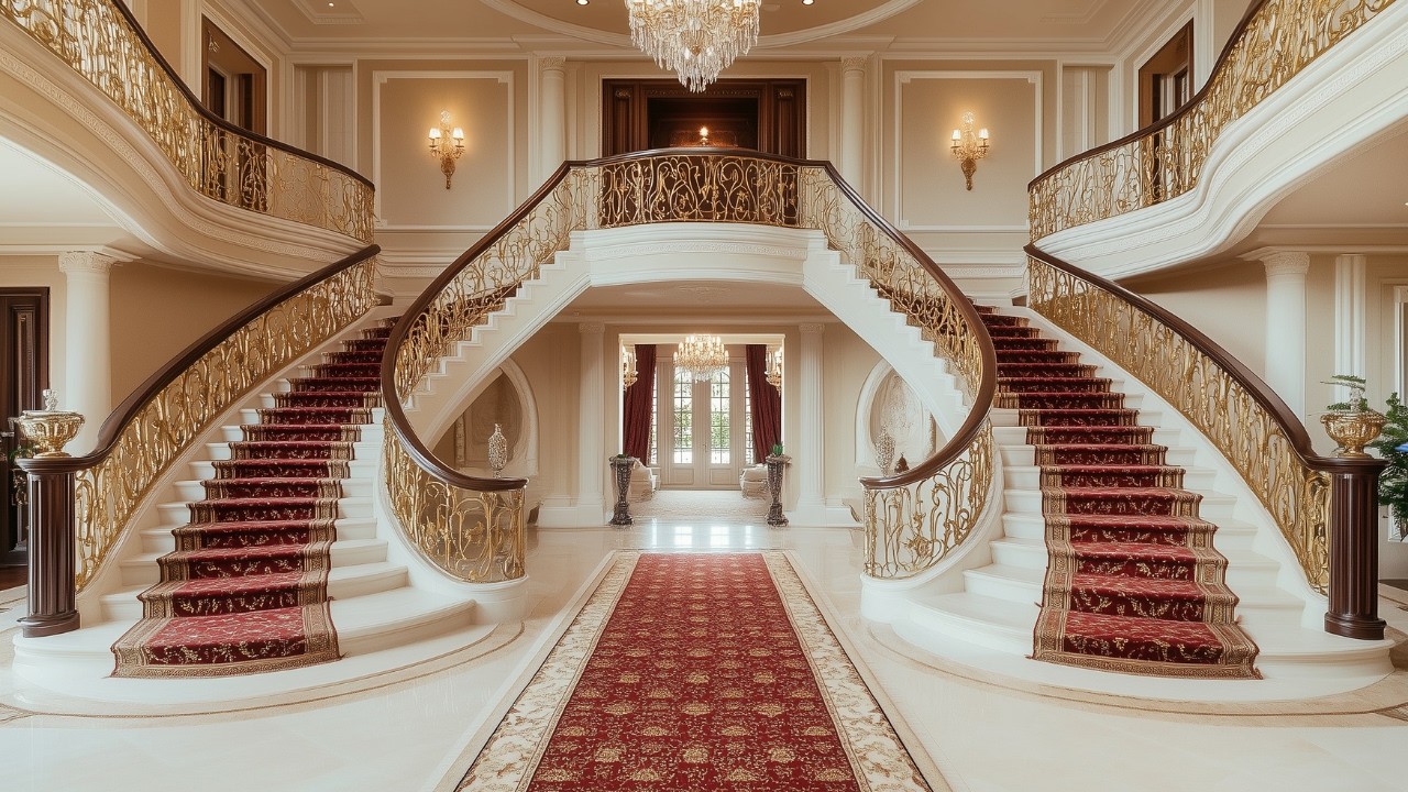 Stairs Design Ideas For Luxury Homes | Stairs Decoration Ideas For Home | Stairs Lighting Ideas