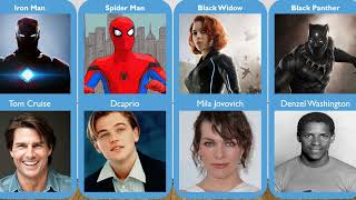 The Avengers: cast in the 90s | Comparison | #comaprison #marvel