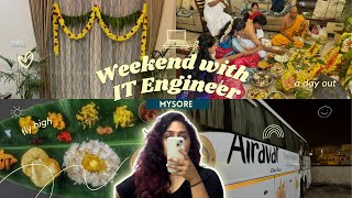 House anniversary function🏡🌹 | Bangalore to Mysore on weekend ✨ | Weekend vlogs 🫰| Ash Aura