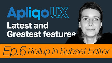Apliqo UX for IBM Planning Analytics / TM1 - Rollup in Subset Editor