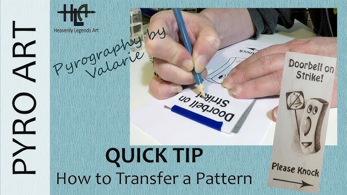 How To Transfer Patterns To Wood via Stamp, Iron, or Trace wood