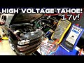 It's Alive! High Voltage Chevy Tahoe Pushing 17 Volts! Regulators, Alternators & Step Downs Fired up