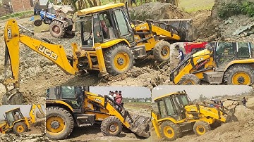 JCB 3dx machine sonalika Di50 tractor Mahindra Swaraj Arjun powertrac tractor 🚜 loading video