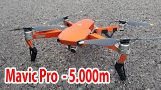 DJI Mavic Pro bay xa 5.000m - Lượt về ngược gió đầy kịch tính... Mém rụng ở 800 m