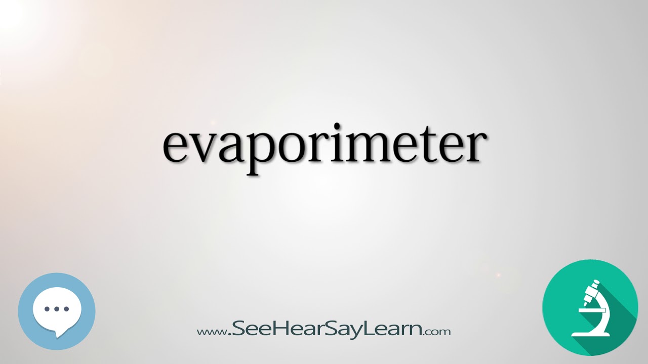 evaporimeter Scientific Instrumentation 🔊 YouTube